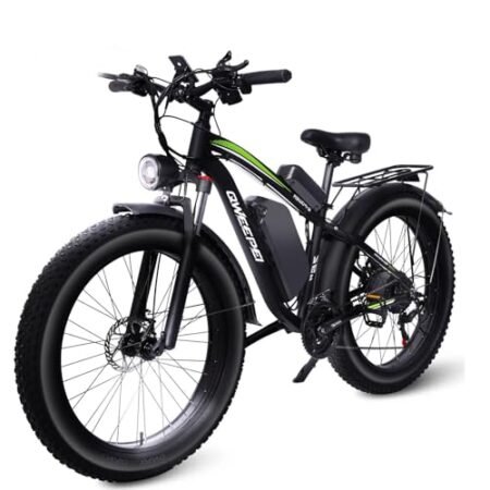 1000W Electric Bike for Adults Electric Bicycles for Men Women 26″ Fat Tire Electric Mountain Bike 48V 34MPH 17.5AH 840WH Battery 70 Miles e Bike 21-Speed Gears Ebike UL Certified