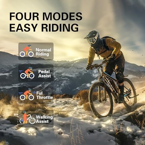 Electric Bike for Adults,750W Brushless Motor,21 Speed Gear,32MPH 55 Miles Ebike,48V15Ah Removable Battery Electric Mountain Bike,Commuting E Bike with Fork Suspension - Image 5