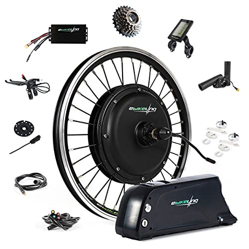 EBIKELING Waterproof Ebike Conversion Kit with Battery 20″ Direct Drive Front or Rear Wheel Electric Bike Conversion Kit Ebike Battery & Charger Included 1500W 1200W Electric Bike for Adults
