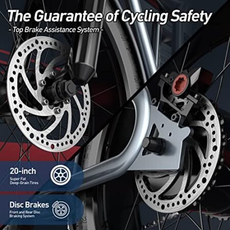 Ebike with 1200W Brushless Motor,Removable 48V 20Ah Battery,UP to 32MPH,Electric Mountain Bike with 20″ Fat Tire with Front/Rear Turn Signals for Men Women,Travel Bag