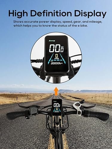 Foldable Electric Bike 1500W Peak Power Ebikes, 48V 23.4Ah Removable Battery, Up to 85 Mile Long Range Electric Bike 28MPH 3A Fast Charger 7-Speed Commuting Folding Ebike for Men Women