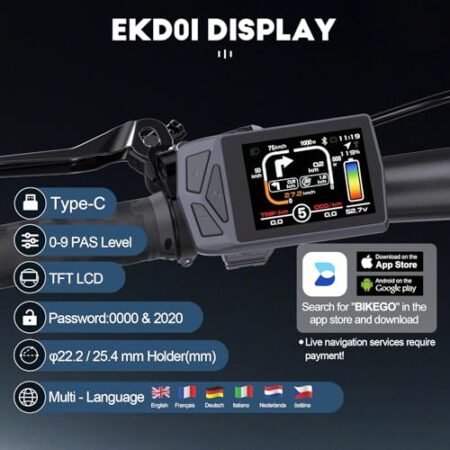 for Tongsheng TSDZ2B Mid Motor : 2024 New 48V 500W Mid Drive Kit – Optional Display, 42T Chainring, Torque Sensor, Mid Mount Electric Bike Conversion Kit for 68-73mm Bottom Bracket