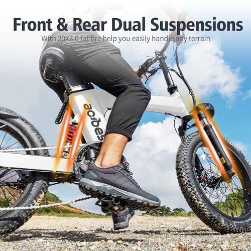 Electric Bike for Adults, ZCool 20” Fat Tire Folding Ebike with Peak 1000W Brushless Motor 48V 15AH/11.6AH Removable Battery, Z Shape Bicycle w/ 7 Speed 25MPH, Foldable E-Bikes