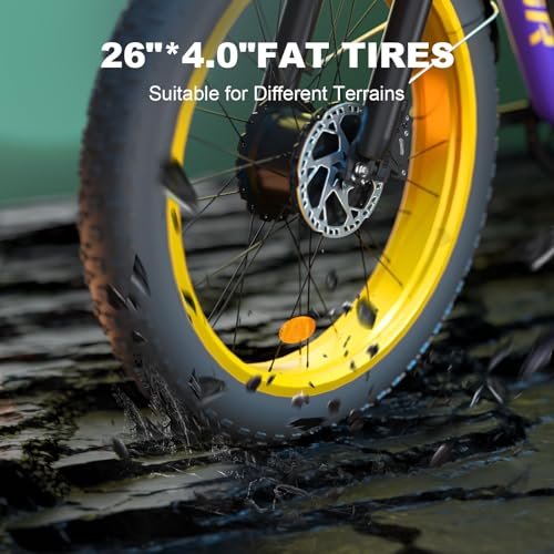 Electric Bike for Adults, 2000W Ebike 48V 22.4Ah Lithium Battery 35MPH 26″ Full Suspension Electric Bicycles 7 Speed Hydraulic Brakes Up to 60 Miles - Image 4