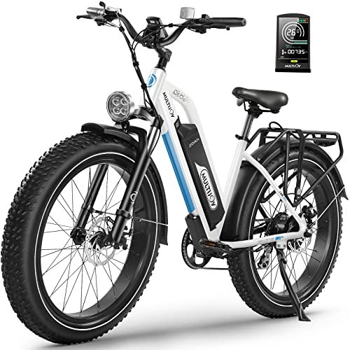 Electric Bike for Adults,Upgraded 48V 20Ah Removable Battery,Peak 1000W Powerful Motor,70Mi Long Range,26″x4″ Fat Tire,UL Certified 7-Speed