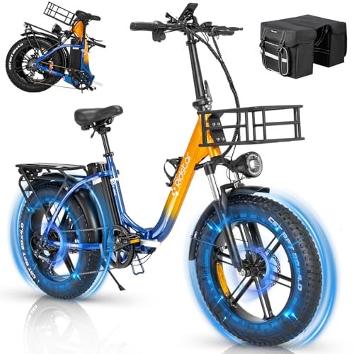 Electric Bike for Adults – 1000/1500W, 30/36 MPH, 48V 15/20Ah Removable Battery, Step-Thru Commuter Electric Bicycle with 20”/26″ Fat Tire, 7-Speed Folding Ebike, Range of 50/70 Miles - Image 3