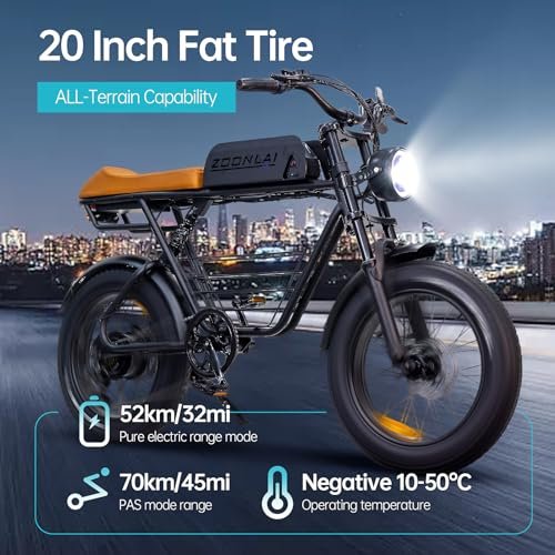 Electric Bike for Adult 1000W Motor 48V 15 Ah Removable Battery Max to 40 Miles Up to 27MPH, 7-Speeds 20“ Fat Tire Ebike Perfect for Commuter, Travel, Outdoor, Camping - Image 4