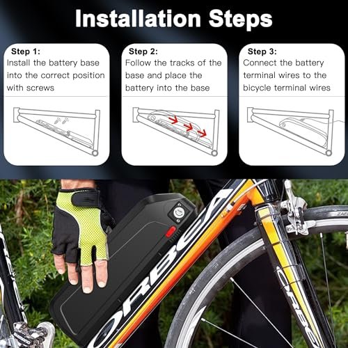 Ebike Battery Pack Power 48V E Bike Battery 20Ah for 0-1500W Motors Electric Bicycle Lithium-ion Battery for Adult Bicycle Voltage Equalization Chip& Safety Lock – W/Charger - Image 5