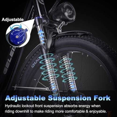 Electric Bike for Adults, 1200W Peak 30MPH Electric City Cruiser Bicycle, 26″ x 3.0 Fat Tire Step-Thru Ebike with 48V 16AH/14.5AH Removable Battery, 7-Speed Folding Electric Commuter Bike - Image 6
