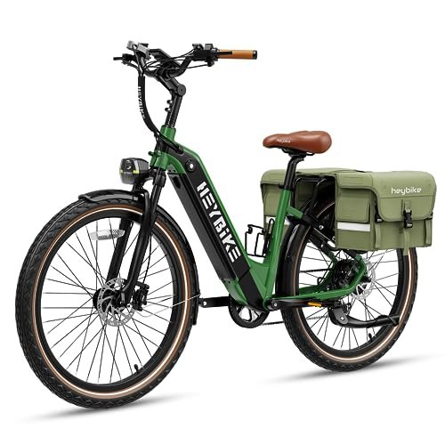Heybike Cityrun Electric Bike, 1000W Motor Peak City Cruiser Ebike, 48V 15Ah(720Wh) Battery, 60 Miles, Step-Thru Electric Bicycle with APP Control, 3H Fast Charging, Commuter Electric Bike for Adults - Image 6