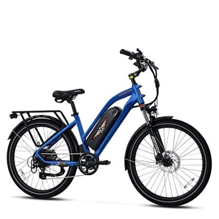 ADDMOTOR Electric Bike for Adult CITYPRO E-43, 125 MI City Ebike, 960WH 500W Step-Thru Commuter Electric Bicycle with 48V 20Ah Battery, 26″x 2.3″ City Electric Bike E-Bike