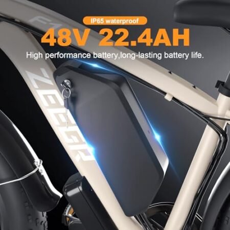 Electric Bike for Adults,Dual Motor AWD 2000W(Peak 3000W) Removable 48V/22.4AH Battery E-Bike 26’*4.0′ Fat Tire Electric Bicycle with 7 Speed