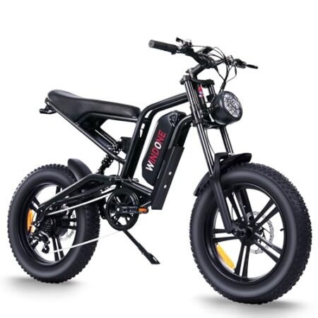 E2 Electric Bike for Adults,750W Ebike with 48V13Ah Removable Battery,All-Terrain 20″ Fat Tire Electric Bikes Up to 28MPH & 46.6Miles,Full Suspension,Cruise Control,UL Certified,Moped E-Bike