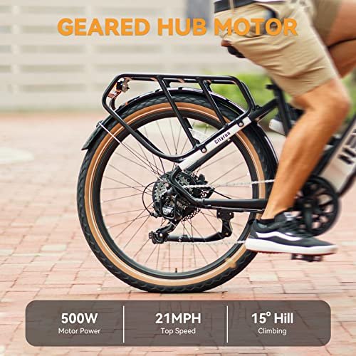 Heybike Cityrun Electric Bike, 1000W Motor Peak City Cruiser Ebike, 48V 15Ah(720Wh) Battery, 60 Miles, Step-Thru Electric Bicycle with APP Control, 3H Fast Charging, Commuter Electric Bike for Adults - Image 4