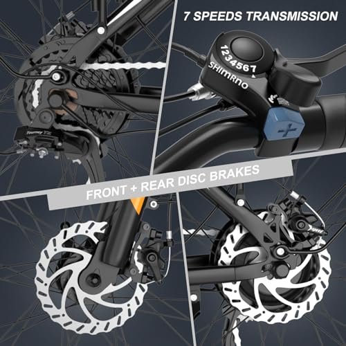 Electric Bike for Adults 28″ E Bike with 500W Motor 36V 15AH Removable Battery Electric Bicycles Range 35-75 Mile with 7 Gears, UL2849 Certified - Image 3