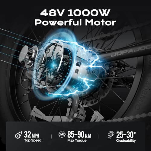 eAhora Terra Ⅱ Dual Motors Peak 2000W Electric Bike for Adults, 30+MPH 48V20A Battery, 20″*4.0 Fat Tire Mountain Electric Bicycle,7 Speed Dual Hydraulic Brakes Full Suspension Electric Bike