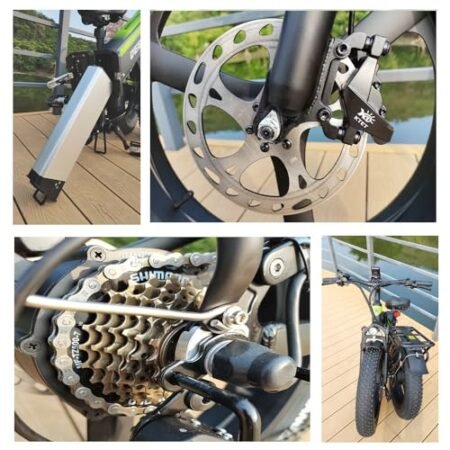 H20Pro Electric Bike for Adult,2000W Motor Foldable Electric Bicycle,20″/26″ Fat Tire Ebike,52V 25AH Removable Battery,Max Speed 35MPH,7-Speed Gears,Dual Shock Absorbers Mountain Ebikes