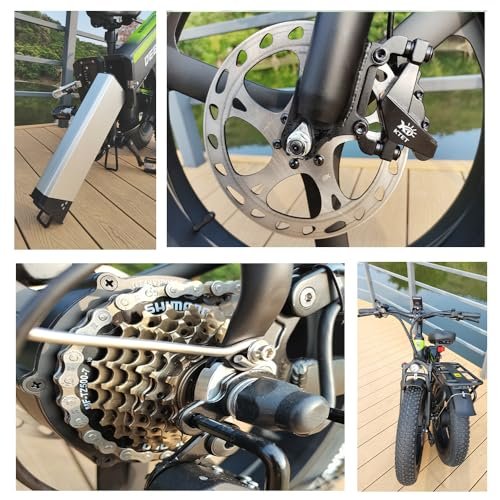 H20Pro Electric Bike for Adult,2000W Motor Foldable Electric Bicycle,20″/26″ Fat Tire Ebike,52V 25AH Removable Battery,Max Speed 35MPH,7-Speed Gears,Dual Shock Absorbers Mountain Ebikes