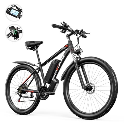 Electric Bike for Adults, 29″ Ebike with Peak 1000W Brushless Motor, 34MPH 17.5Ah 840Wh Electric Mountain Bike, 70 Miles Electric Bicycle for Commuter, Lockable Front Fork Suspension, 21-Speed Gears - Image 4