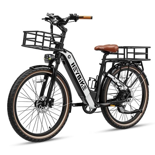 Heybike Cityrun Electric Bike, 1000W Motor Peak City Cruiser Ebike, 48V 15Ah(720Wh) Battery, 60 Miles, Step-Thru Electric Bicycle with APP Control, 3H Fast Charging, Commuter Electric Bike for Adults - Image 5