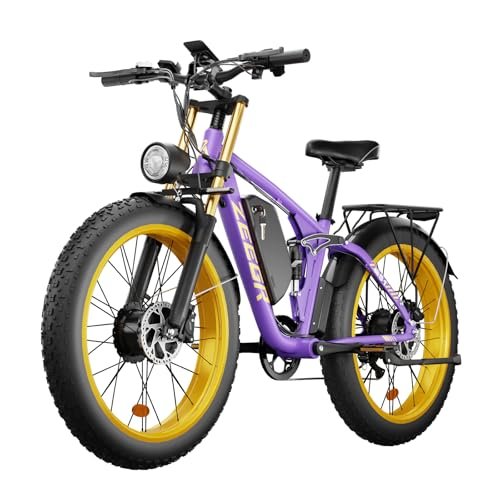 Electric Bike for Adults, 2000W Ebike 48V 22.4Ah Lithium Battery 35MPH 26″ Full Suspension Electric Bicycles 7 Speed Hydraulic Brakes Up to 60 Miles - Image 5