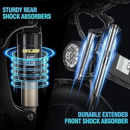 Folding Electric Bike for Adults, 2000/1500/1000W Brushless Motor Ebike,30/37MPH,15/20AH Removable Battery, Fat Tire Mountain Ebike with Disc Brake, Shamano 7 Speed