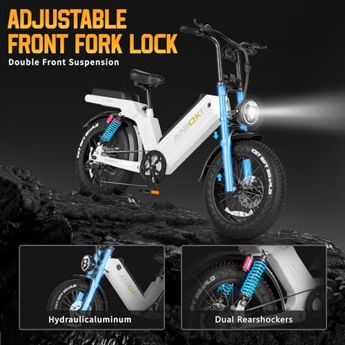ANIIOKI eBike,AQ177 PRO MAX Electric Bike,48/52V 60Ah Electric Commuting Bike,200Miles Long Range, Peak 1200W Power Ebike, Electric Bicycle for Adults - Image 6