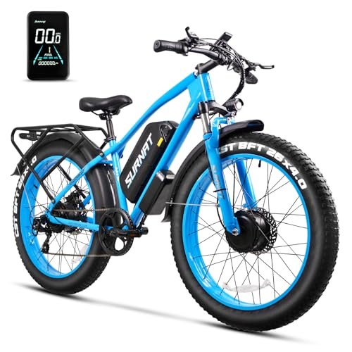 Electric Bike for Adults – Dual Motor AWD 2000W 32MPH Ebike with 48v/22.5Ah Removable Battery, 26×4.0 Fat Tire Mountain Electric Bicycle, Hydraulic Disc Brake E-Bike for Men Women - Image 3