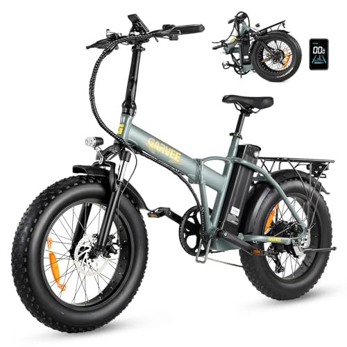Electric Bike for Adults, 750W Folding Electric Bike, 20″ x 4.0 Fat Tire All-Terrain, 48V 15AH Removable Battery for Electric Bike with 7 Speed for Adults with Rear Rack - Image 3