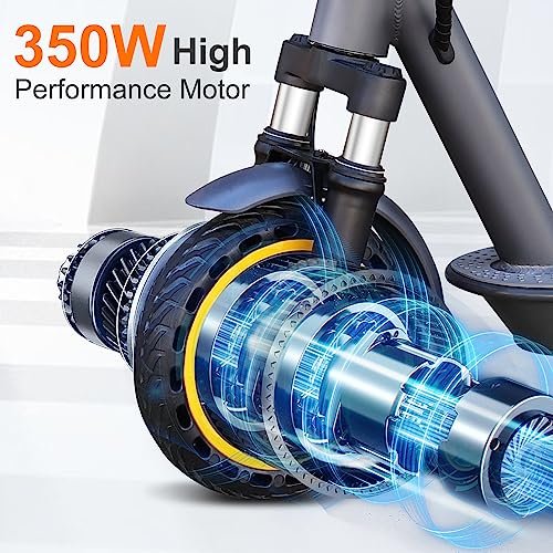 Electric Scooter, 350W/500W Motor, Max 21-27 Miles Range, Max 19/21 MPH Speed, 8.5”/10” Tire, Dual Braking, Folding Commuting Electric Scooter Adults