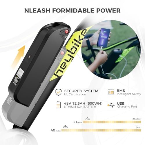 Heybike Race Max Electric Bike for Adults with 750W Peak Motor, 28mph Max Speed, 600WH Removable Battery Ebike, 27.5″ Electric Mountain Bike with 7-Speed and Front Suspension - Image 6