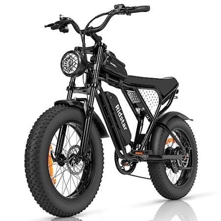 Electric Bike for Adults, 1000/2000W, 25/30/37MPH,48V-52V, 20AH,40AH Battery, Max 50-180 Miles Electric Motorcycle, 20″ Fat Tire Dirt Bike, Shamano 7-Speed E-Bike