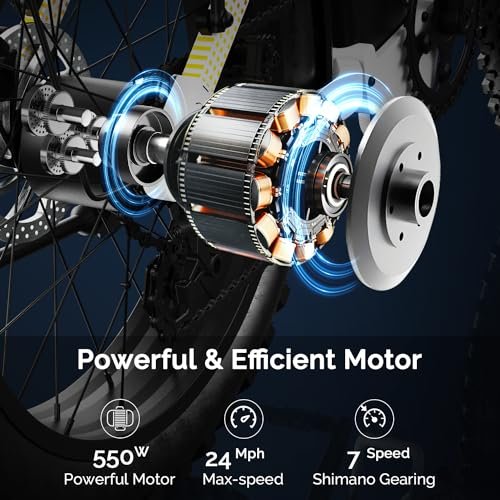 Electric Bike for Adults – 48V 20AH/13AH Battery, 1000W/550W Motor, 7-Speed Foldable Electric Ebike, 26″/20″ Fat Tire, Up to 61/49 Miles Range, Dual Suspension System, UL Certified - Image 6