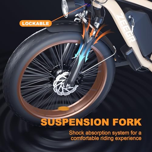 Electric Bike for Adults,Dual Motor AWD 2000W(Peak 3000W) Removable 48V/22.4AH Battery E-Bike 26’*4.0′ Fat Tire Electric Bicycle with 7 Speed - Image 5