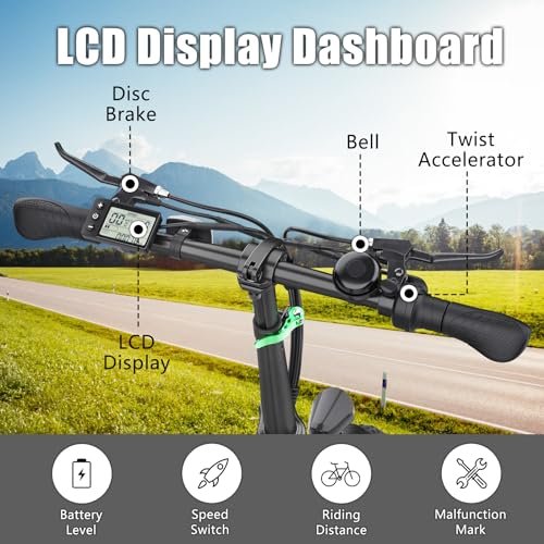 Dorida Foldable Electric Bike for Adults,Hidoes 750W Folding Ebikes for Adults,13Ah Removable Battery 40Miles E Bike Electric Bicycle for Commuting 20″ Tire,Dual Suspensions