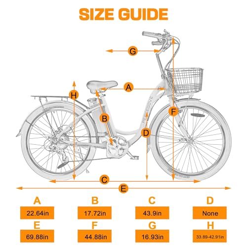 ECOTRIC Citycruiser Electric Bike 26″ E Bike 350W Motor Bicycles Removable 36V 10AH Lithium Battery Commute Step-Through Ebike Moped for Adults with Basket Shimano 7 Speed Gears - Image 6