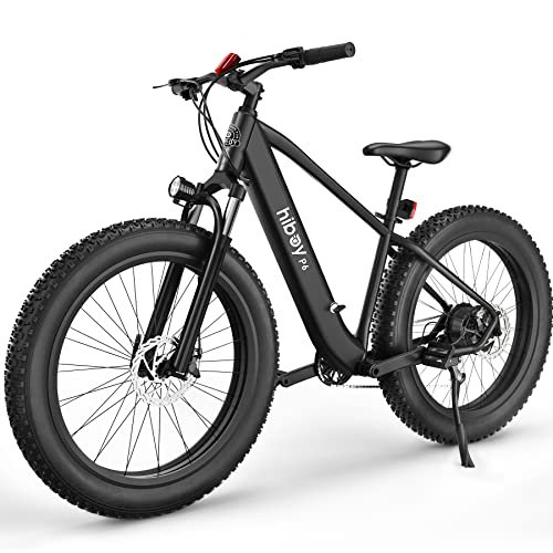 Hiboy P6 Electric Bike for Adults, 28MPH 62.1Miles Range 1000W Peak Motor 48V 13Ah Removable Battery Ebike, 26” x 4.0″ Fat Tire Electric Bicycle, Shimano 7 Speed, Hydraulic Suspension, UL Certified - Image 4