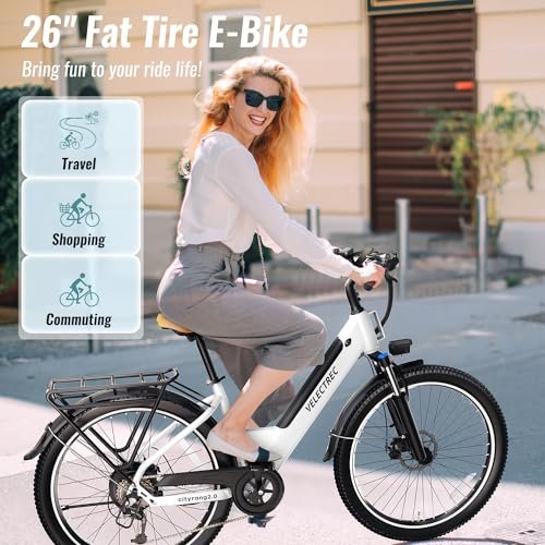 26″ Electric Bike for Adults,1000W Motor Peak Ebike Max Long Range 70 Miles & 28 Mph by 48V Removable Battery,Commuter Fast E-Bikes,7-Speed Step Thru Electric Bicycles UL Certified - Image 4