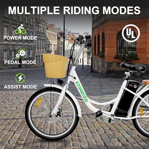 Electric Bike for Adults with 1000W Motor Peak,48V Removable Lithium Battery and up to 70Miles 30MPH,UL Certified 26″ Electric Commuter Bike with 7-Speed and Front Suspension - Image 3