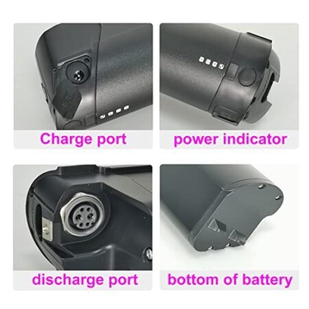 48v ebike Battery Reention EEL PRO Electric Bike 48v 14ah Removable Lithium ion Batteries for AVENTON PACE 500 Next-GEN, Ride1up CORE-5 Electric Bike Battery (48v14ah L430mm)