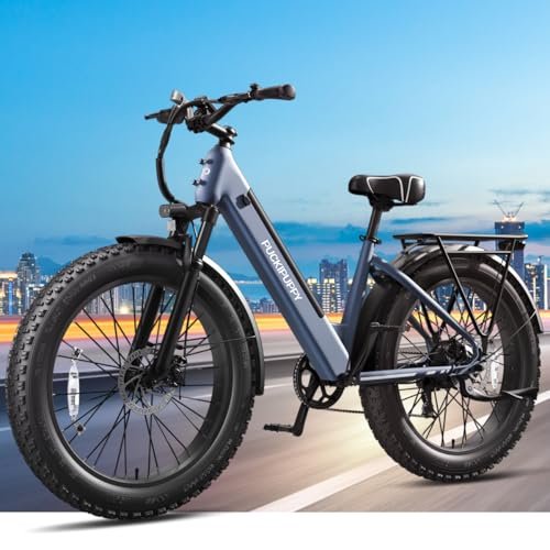 Electric Bike for Adults 960W Peak , 48V 15AH Removable Battery Electric Bicycle, 28MPH Commuter E-bike, 7 Speed, Up to 60 Miles,All Terrain 26″ Fat Tire Front Suspension,UL Certified,Samoyed - Image 4