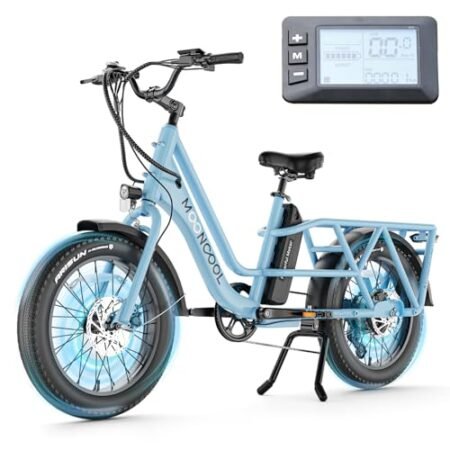 ABORON Electric Bike, 350LBS Loading Aluminum Ebike, 48V Lithium Battery UL Certified, 7-Speed Fat Tire E-Bicycle ﻿