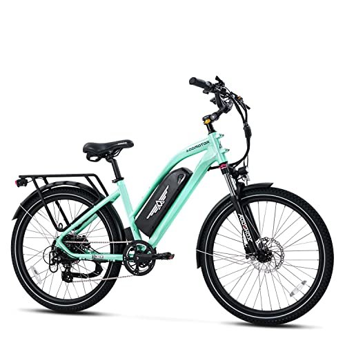 ADDMOTOR Electric Bike for Adult CITYPRO E-43, 125 MI City Ebike, 960WH 500W Step-Thru Commuter Electric Bicycle with 48V 20Ah Battery, 26″x 2.3″ City Electric Bike E-Bike