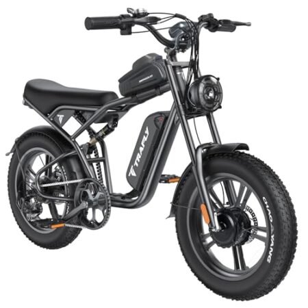 Dual Motor Electric Bike for Adults, 3000W Motor 38MPH, 23AH Removable Battery, 125 Miles Long Range, 20 Inch All Terrain for Mountains, Snow, Sand, Road,Fat Tire Ebike Full Suspension，UL2849