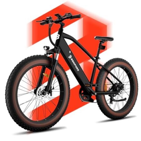 Electric Bike for Adults 1200W Peak Motor,28mph Max Speed,48V 720Wh Removable Battery Ebike and up to 60Miles,26″ Commuting Electric Mountain Bike with 7-Speed and Front Suspension