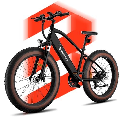 Electric Bike for Adults 1200W Peak Motor,28mph Max Speed,48V 720Wh Removable Battery Ebike and up to 60Miles,26″ Commuting Electric Mountain Bike with 7-Speed and Front Suspension