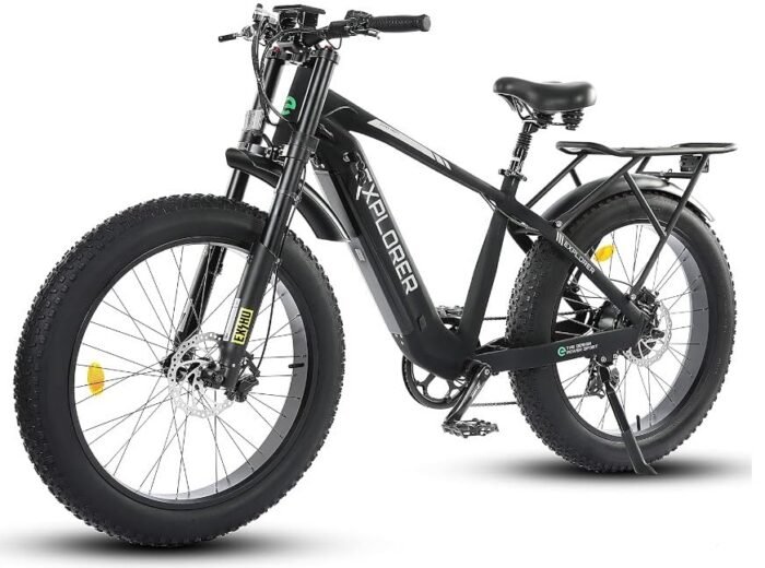 ECOTRIC Explorer Electric Bike Ebike Mountain Bicycle 26″ 750W Motor 48V 13AH Lithium Battery Fat Tire 40MPH Full Suspension Throttle & Pedal Assist for Adults – 90% Pre-Assembled - Image 6