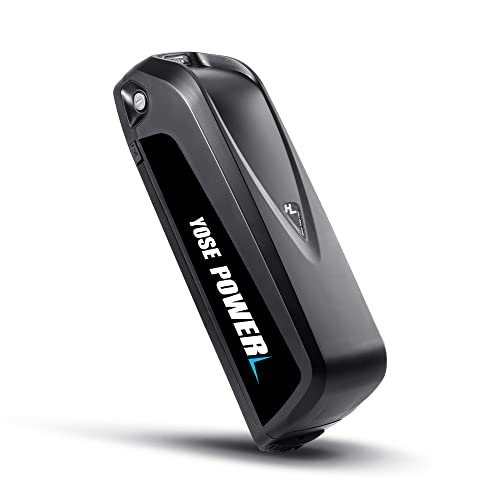 Yose Power Ebike Battery 36V 13Ah 17.4Ah/48V 13Ah 20Ah/52V 13Ah 15Ah Down Tube Battery for 200-1500W Motor, Electric Bicycle Lithium-Ion Battery, Safe Lock, Led Indicator Light, with Base and Charger - Image 4