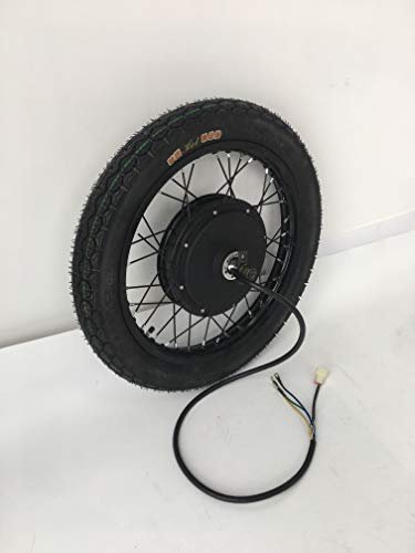 NBPOWER Programmable, QS 3000W Electric Bike Conversion Kit, 72V 80A Savoton Sine Wave Programmable Controller, 3000W Brushless gearless Motor, 3000W Electric Bike Kit. (18inch Rear)