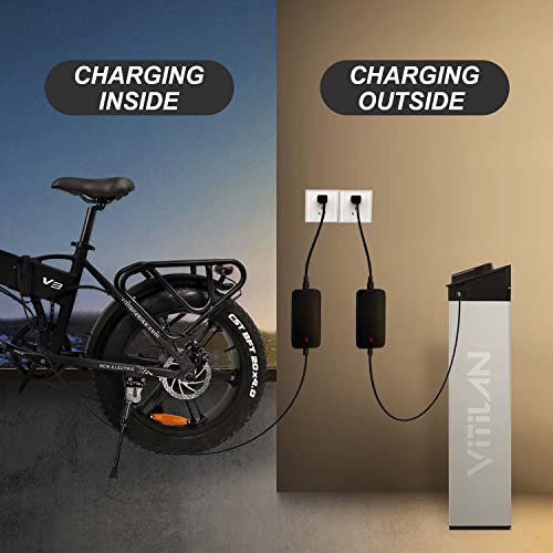 VITILAN V3 Series Power Swappable Ebike Battery with Charge, 48V 13.4Ah Lithium Li-ion, Removable with up to 28 Miles Range Per Charge, 6 Hours Charging Time, Extend The Ride - Image 7